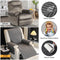 Water-Repellent Furniture Protection Recliner Couch Cover with Elastic Straps - Classic W
