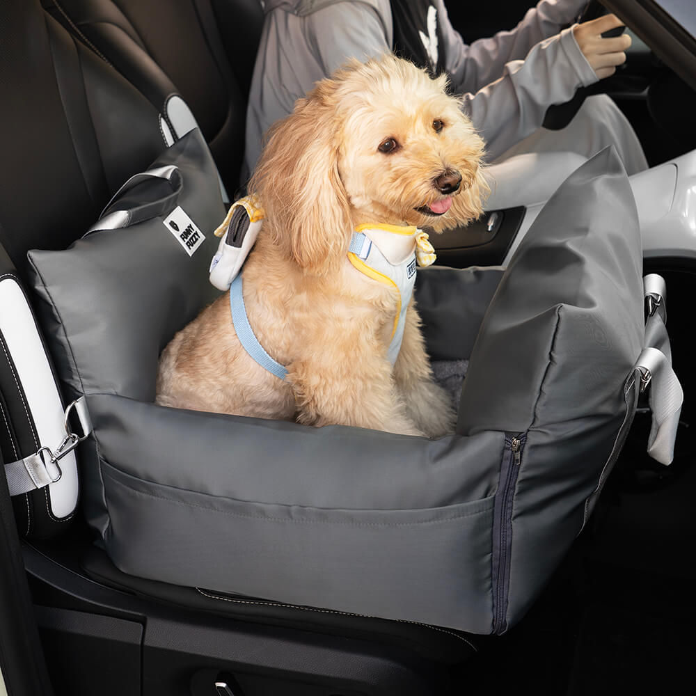 Le siège auto pour chien Lishi convient aux petits chiens, siège auto  pliable pour animaux de compagnie, siège auto étanche pour chiots, convient  aux animaux de compagnie de taille moyenne pesant 12