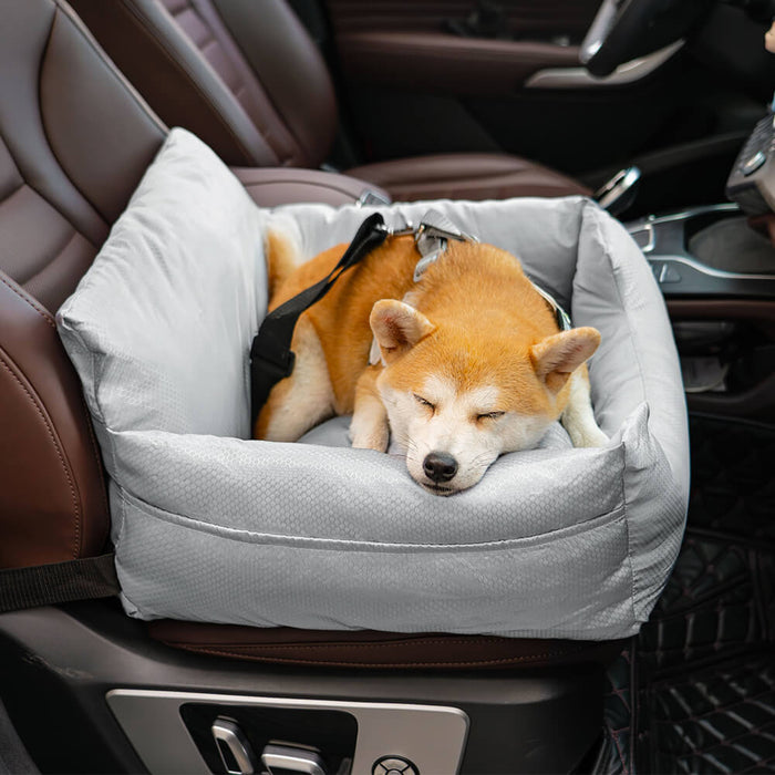 Waterproof Travel Bolster Dog Car Seat Bed FunnyFuzzy