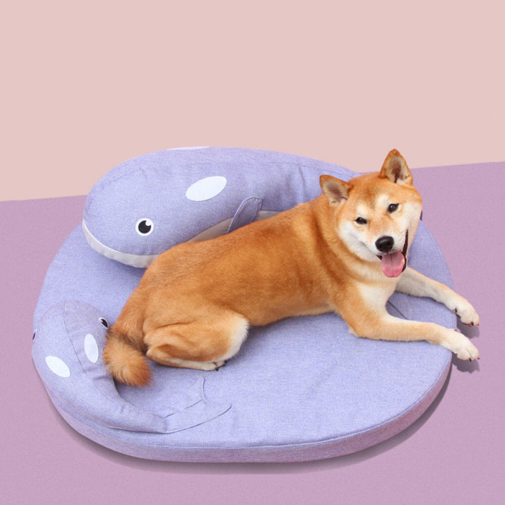 Lit pour chien imperméable multi-supports Whale Deep Sleep Bed