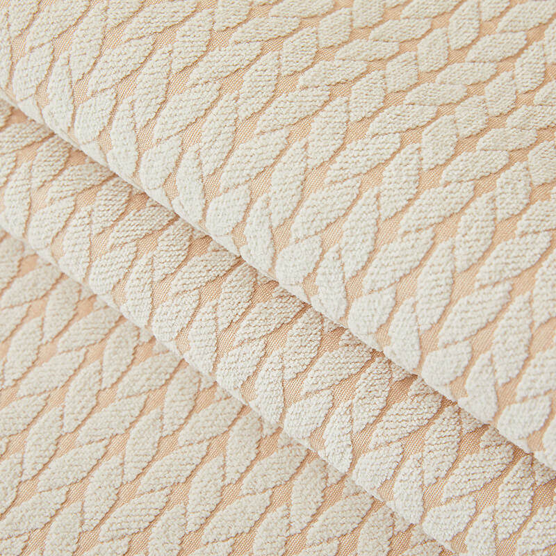 Capa de sofá anti-arranhões de chenille com padrão de orelhas de trigo