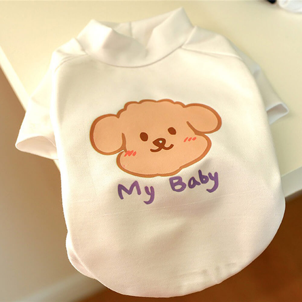 Cute "My Baby" Dog Shirt - Adorable and Cozy Pet Apparel