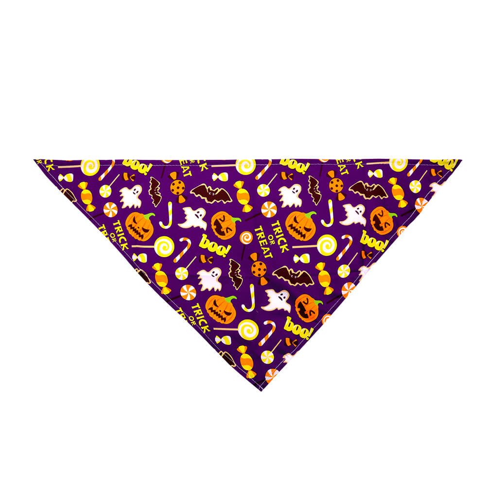 Halloween Pet Triangle Bandana | Skull, Ghost & Pumpkin Dog Cat Bandana