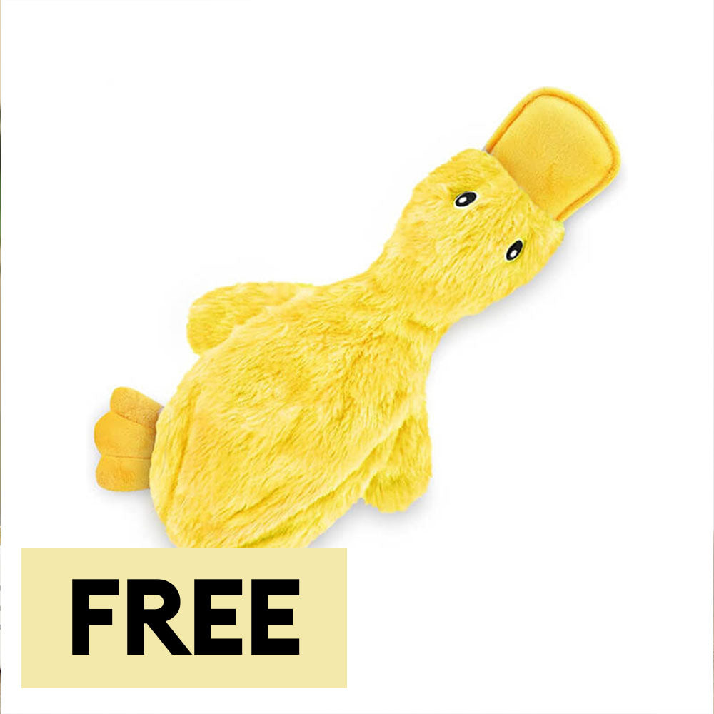 Cute Duck Plush Toy With Squeaker Dog Chew Toys