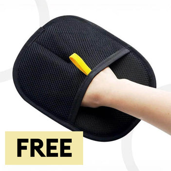 Pet Hair Removal Glove with Dual-Sided Electrostatic Bristle