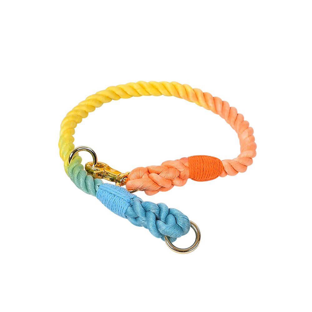 Braided P-Type Pet Collar – Safe, Adjustable, & Explosion-Proof