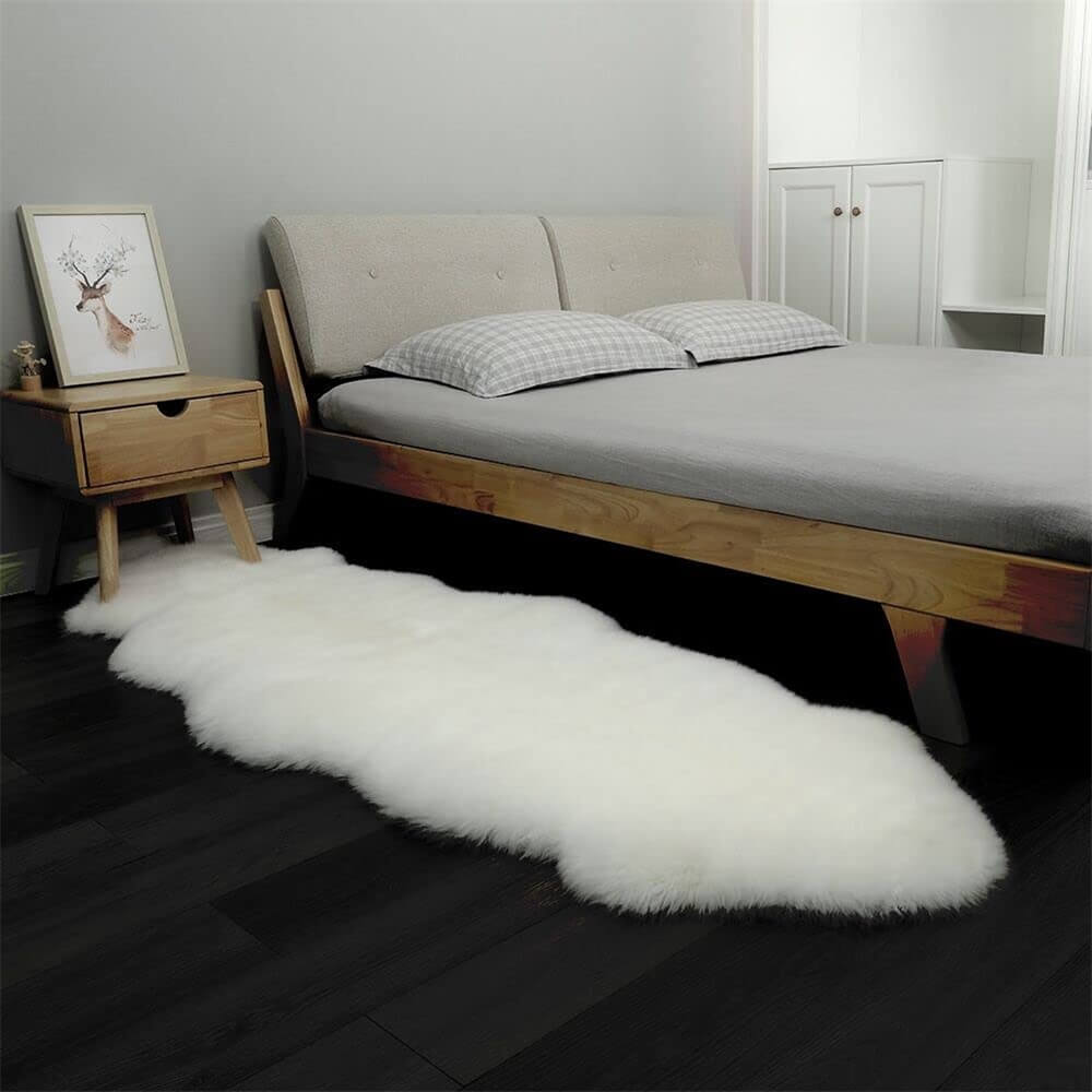 Long Plush Soft Irregular Cashmere Carpet – Cozy Comfort for Your Home