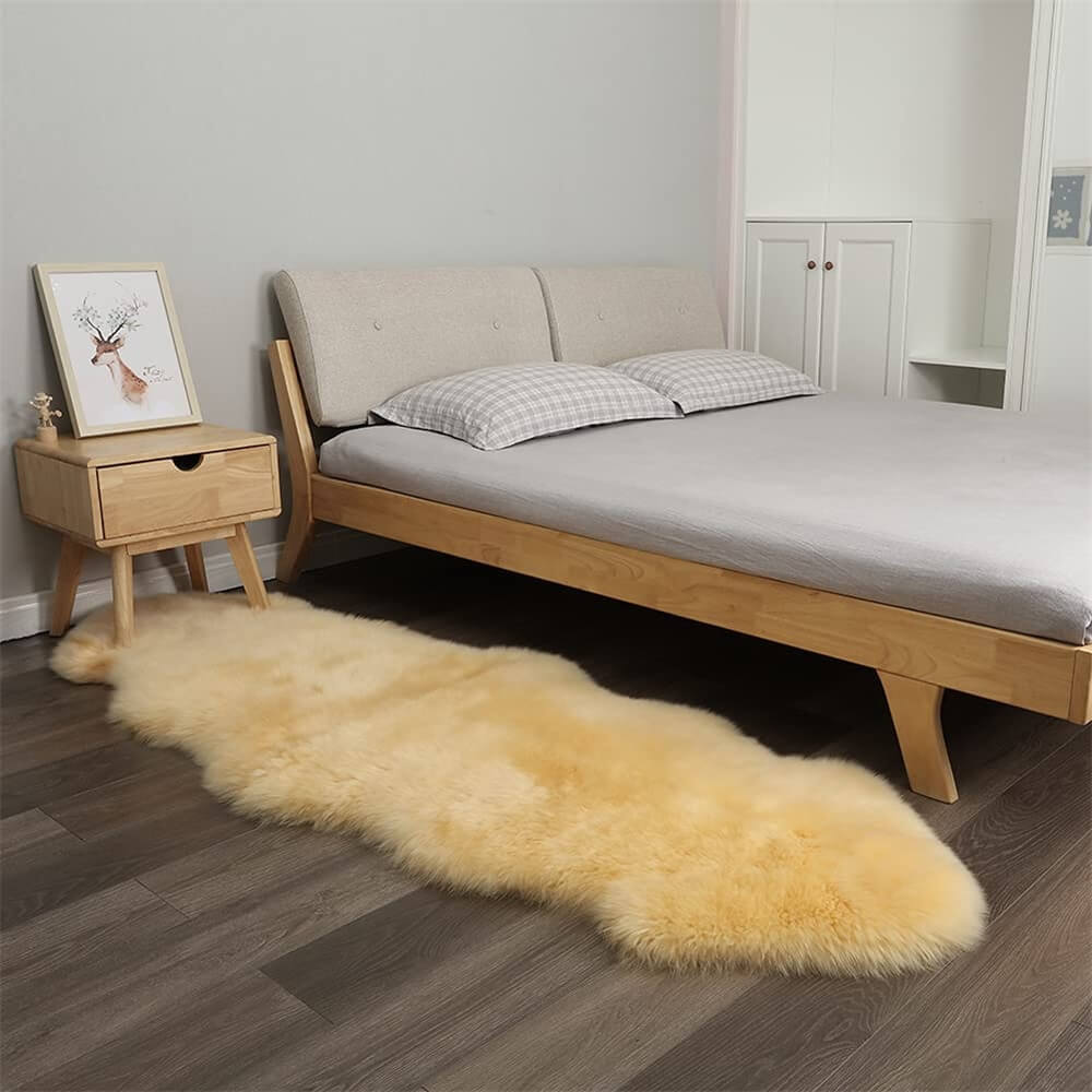 Long Plush Soft Irregular Cashmere Carpet – Cozy Comfort for Your Home