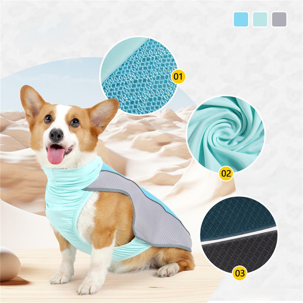 Pet Clothes Dog Summer Heat Protection - lce Cool Clothes for Dogs