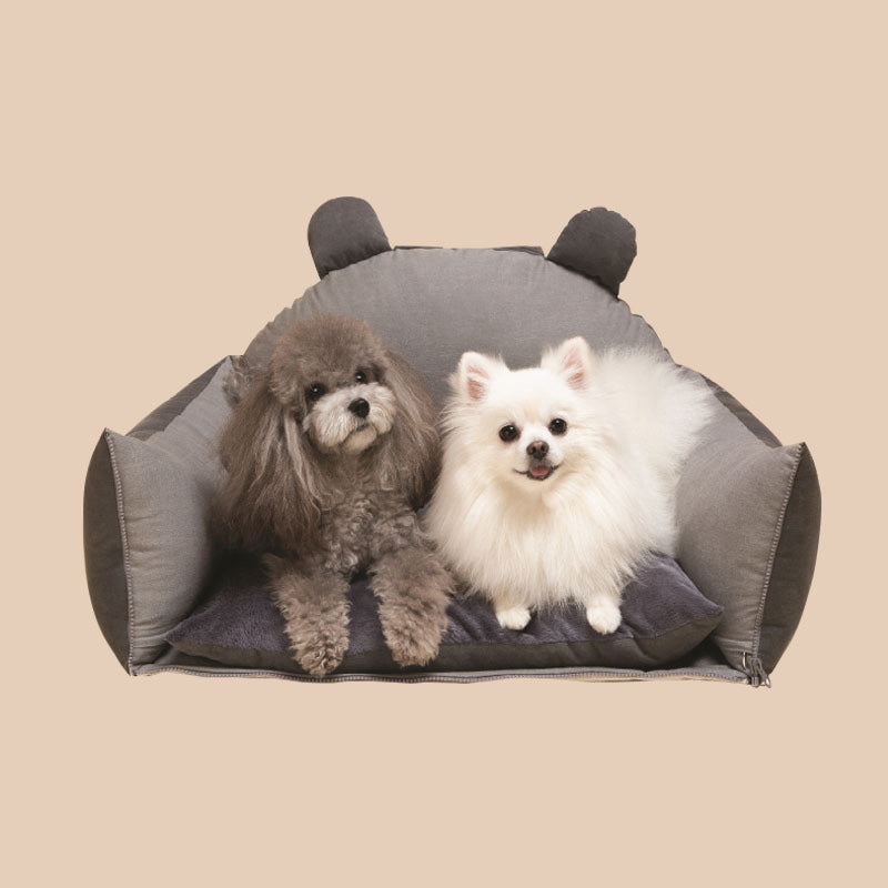Bear Ears Pet Car Safety Bed Dog Car Seat Bed