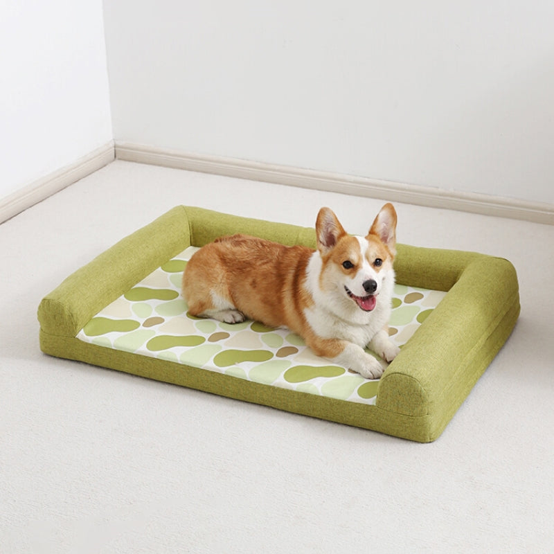 Full Support Cozy Orthopedic Bolster Dog Sofa Bed