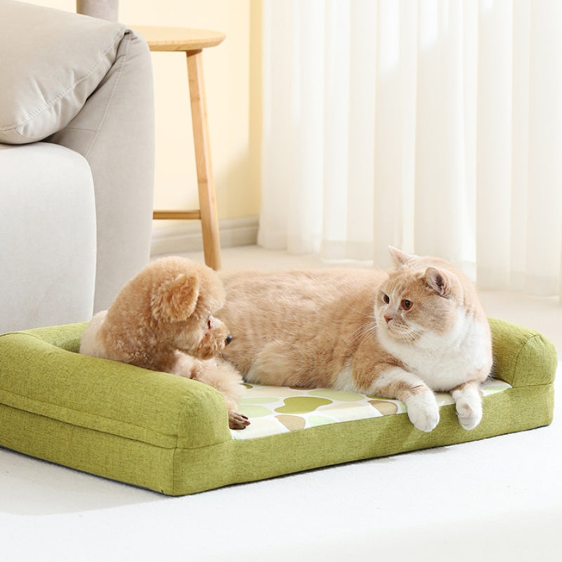 Support complet, traversin orthopédique confortable pour chien et chat, canapé-lit, cadeaux de luxe pour chiens