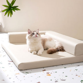 Canapé-lit en cuir pour chien et chat Lit pour chien de style moderne