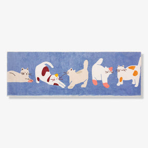 Adorable Cat & Dog Pattern Bedside Rug Pet Mat