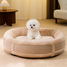 Anti-Anxiety Oval Warm Plush Dog Bed