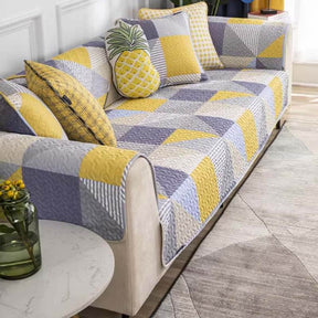 Artistic Geometric Pattern Washable Couch Cover