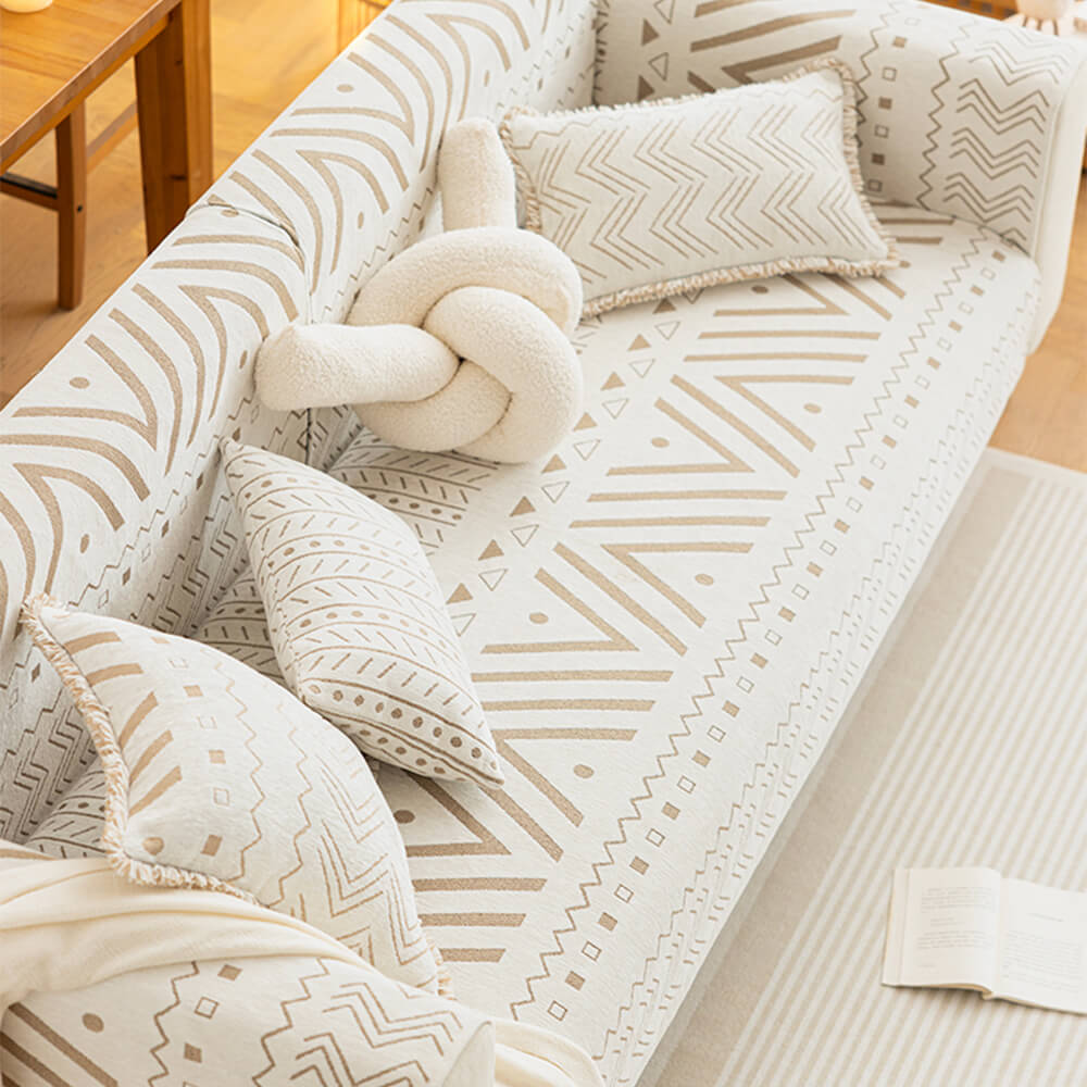 Chenille Fabric Breathable Wear Resistant Sofa Decorative Sectional Couch Cover