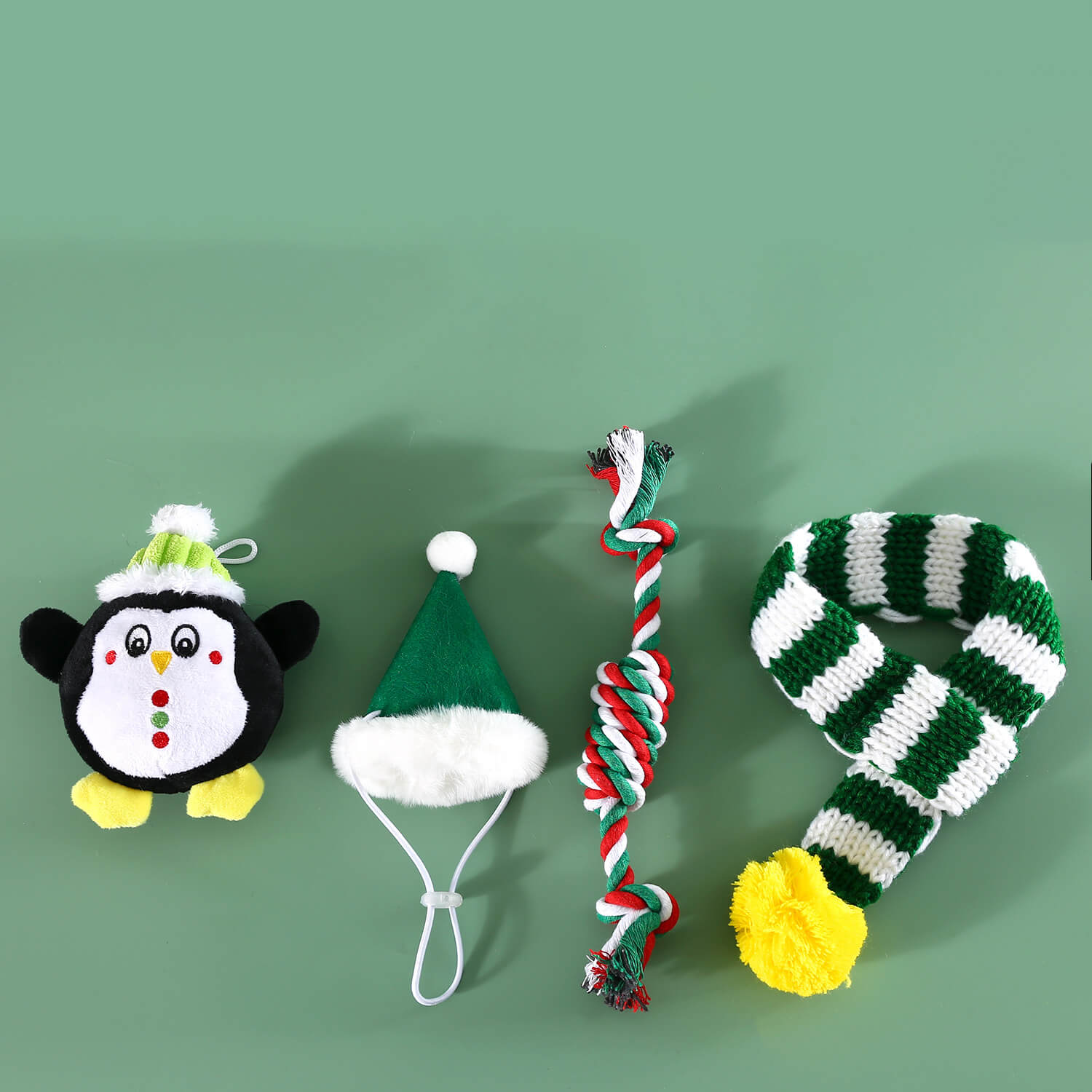 عيد الميلاد المرح اللعب مجموعة مع قبعة، وشاح ولعبة