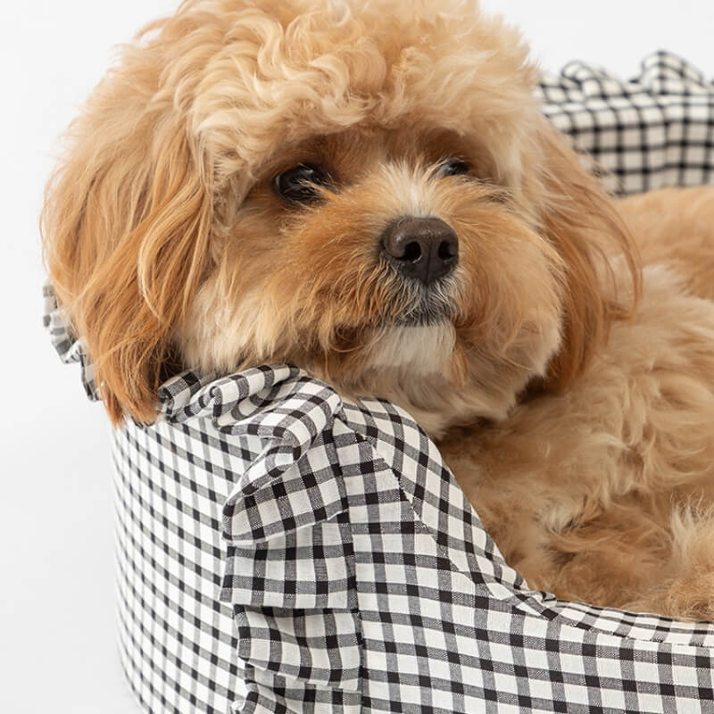 Classic Checkered Orthopedic Support Dog Bed