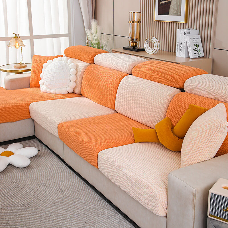 Capa de sofá de lã colorida capa protetora de móveis