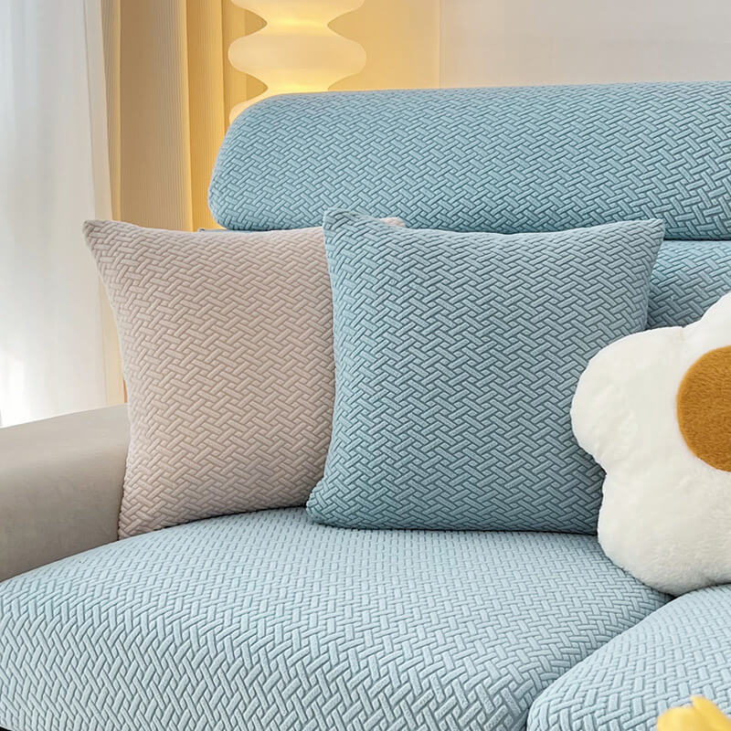 الملونة الصوف أريكة غطاء الأثاث حامي غطاء الأريكة