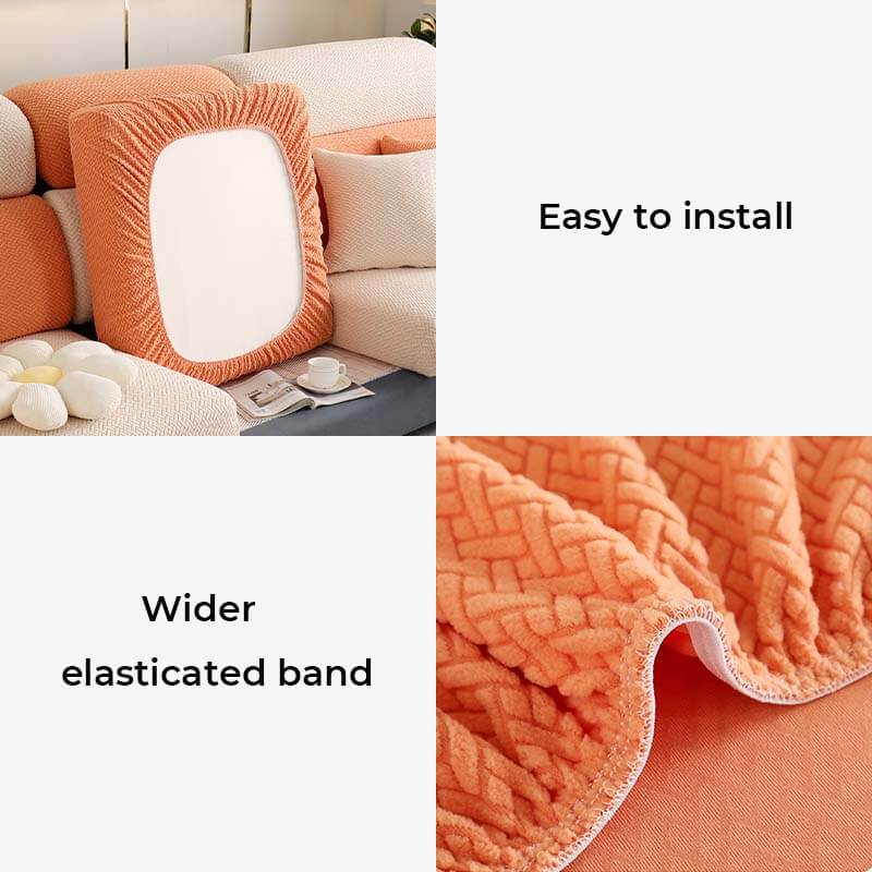 Capa de sofá de lã colorida capa protetora de móveis