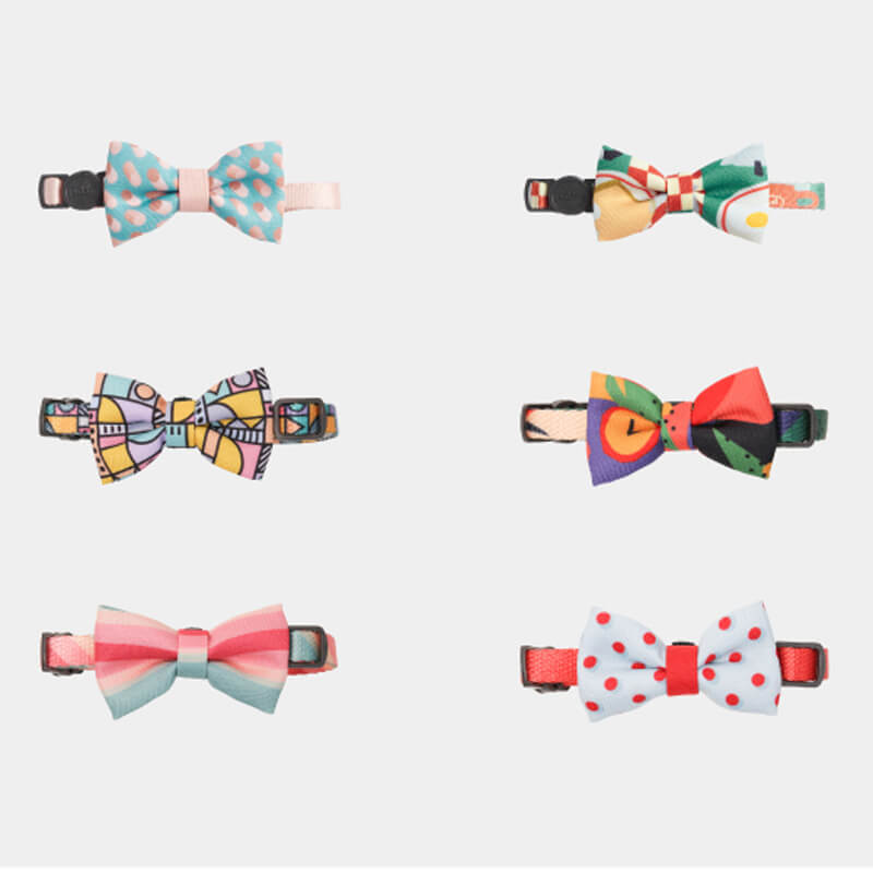 Colourful Series Funny Bow Tie Cat Tunnel Collar