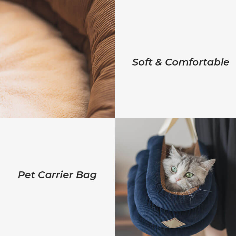 Square Breathable Foldable Portable Designer Pet Carrier Cat Backpack -  FunnyFuzzy