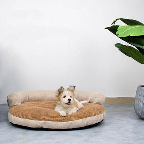Corn Fleece Neck Guard Pet Bed Removable Dog Sofa Bed