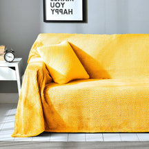 Cosy Home Velvet Sofa Cover Pineapple Pattern Couch Cover
