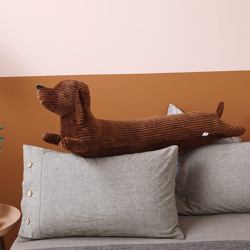 Cute Long Stuffed Dachshund Doll Plush Nap Sofa Cushion
