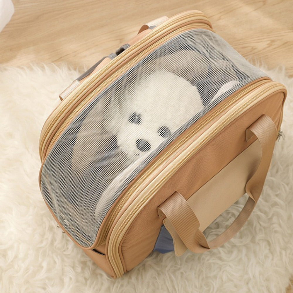 Expandable Breathable Portable Handbag Cat Bag Designer Pet Carrier Backpack