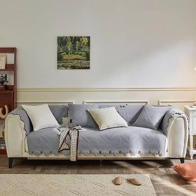 Fashion Leaf Trim Baumwolle waschbarer Couchbezug
