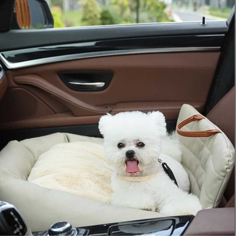 Lit de siège de voiture pour chien de sécurité de conduite imperméable en simili cuir