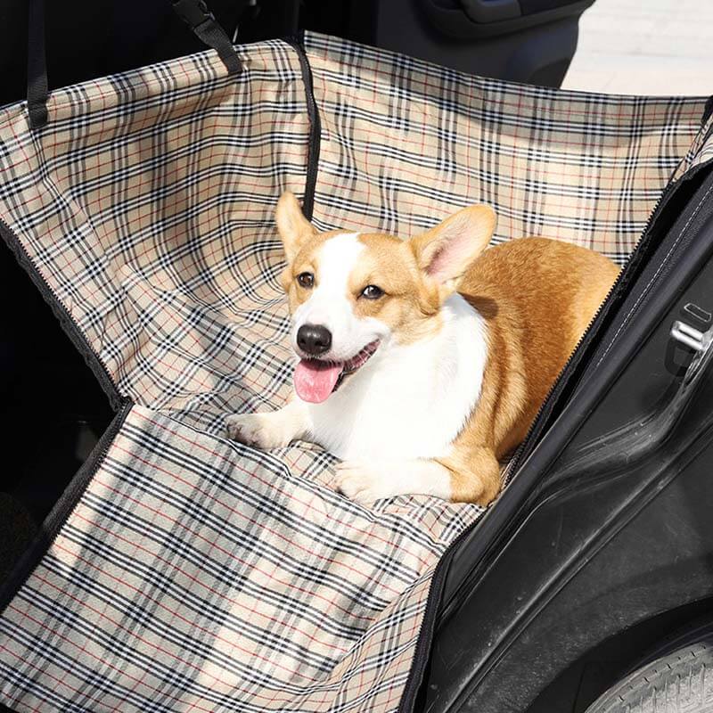 Capa de assento de carro dobrável e espessa à prova d'água para cachorro