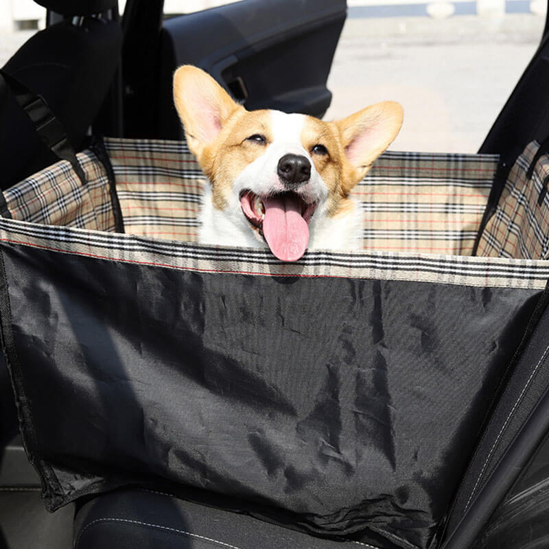 Capa de assento de carro dobrável e espessa à prova d'água para cachorro