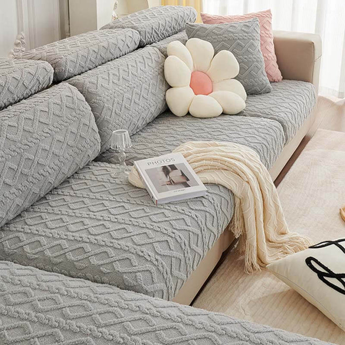 Full Wrap Soft Fleece Stretch Couch Cover - Funnyfuzzy