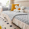 Universal Velvet Couch Cover With Skirt Furniture Protector Couch Cover