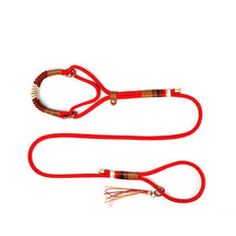 Corde tressée tricotée à la main No Pull Dog Training All in One Leash