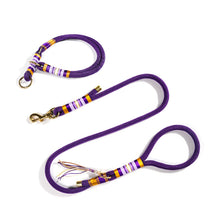Hand-knitted Braided Rope No Pull  Dog Training Leash & Collar