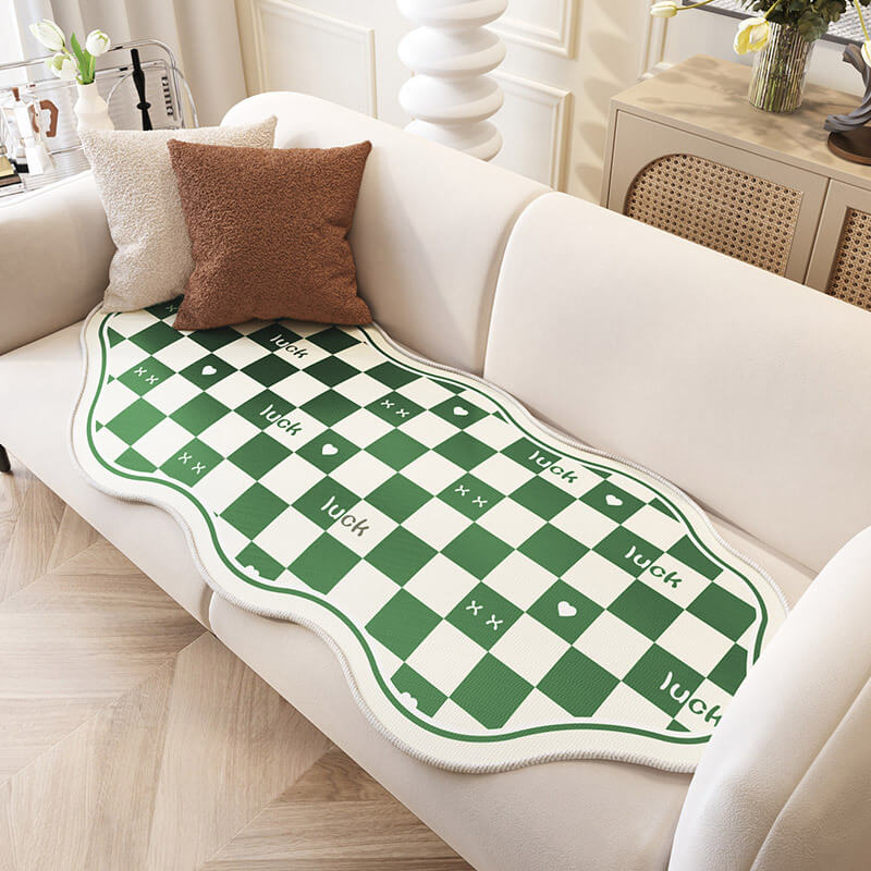 Irregular Shape Chequerboard Ice Cooling Couch Cover