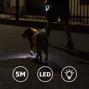 Lange einziehbare LED-Trainingsleine für Hunde