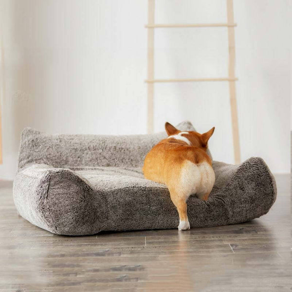 Large Cozy Plush Dog Sofa Bed Funnyfuzzy