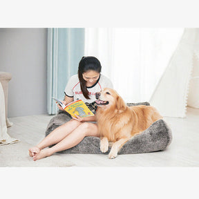 Large Cosy Plush Dog Sofa Bed