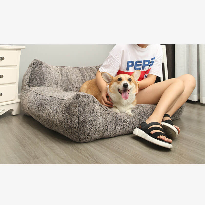 Large Cozy Plush Dog Sofa Bed