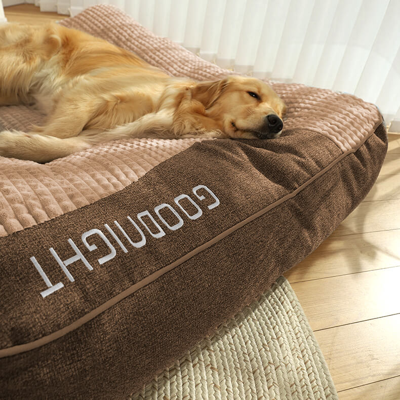 Large Thick Scratch-resistant Spine Protection Dog Cushion Bed