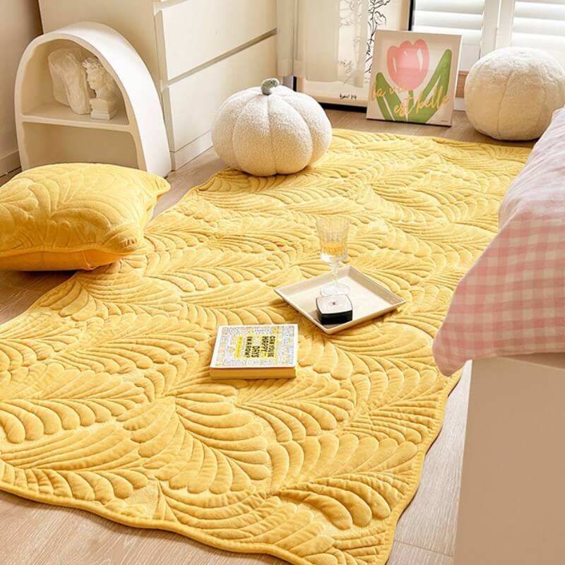 Leaf Cotton Mat Anti-scratch Protective Couch Cover