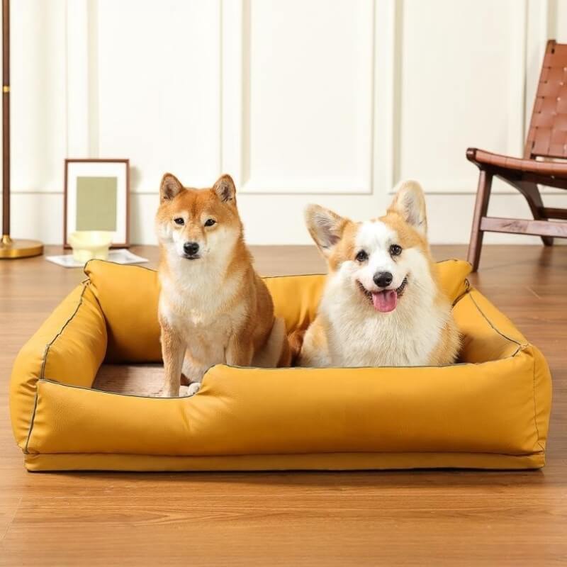 Leathaire Scratch Resistant Orthopedic Bed Dog Bed