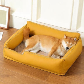 Leathaire Scratch Resistant Orthopedic Bed Dog Bed
