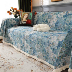 Monet Garden Yarn Dyed Sofa Protective Couch Cover